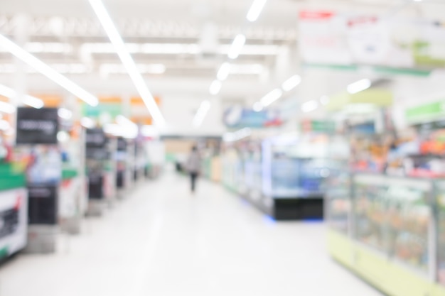 Zusammenfassung Unschärfe Supermarkt