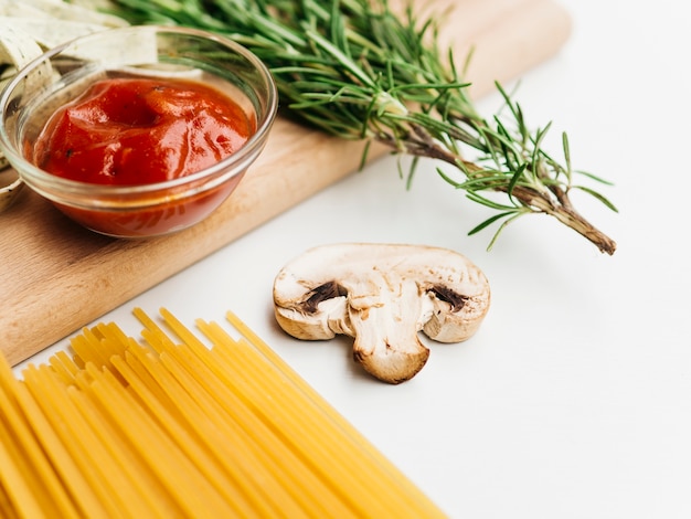 Zusammensetzung der verschiedenen Pastabestandteile