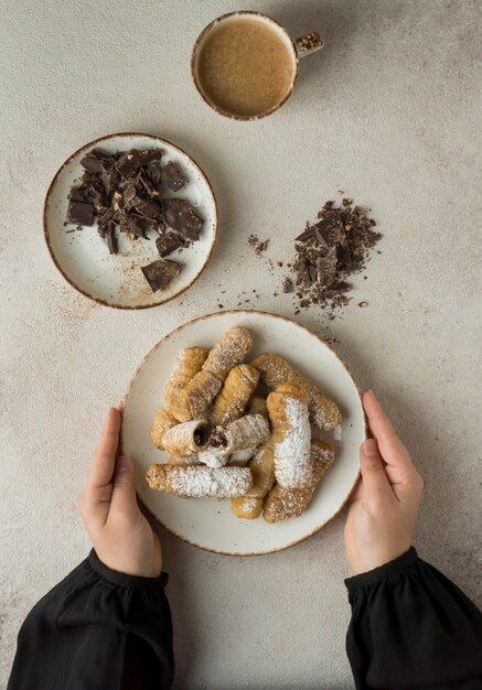 Zusammensetzung des köstlichen traditionellen Tequenos-Gerichts