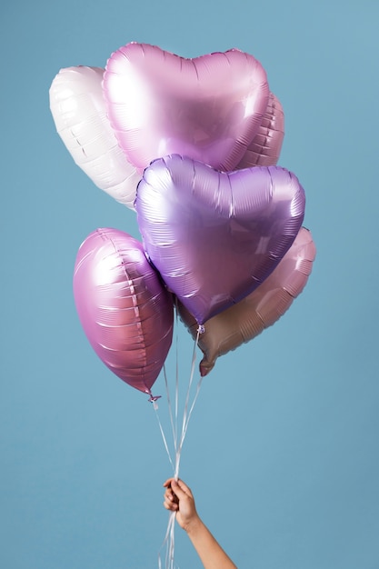 Kostenloses Foto zusammensetzung verschiedener festlicher ballons