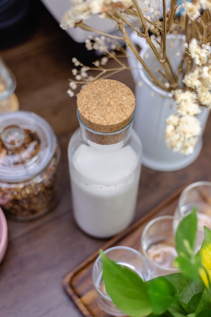 Zutaten für chia pudding