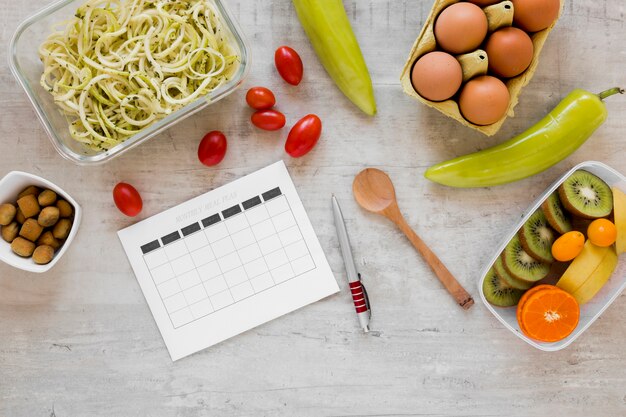 Zutaten für eine gesunde Mahlzeit