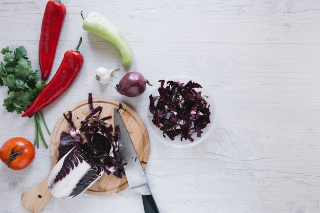 Zutaten für Salat