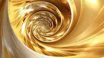 Foto 0800 espiral dourado abstrato fundo geométrico ia generativa