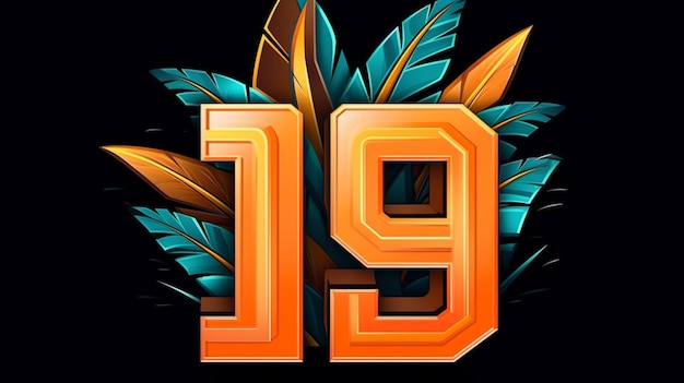 10 Número Logo