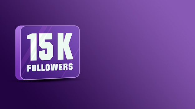 15k seguidores en redes sociales, vidrio 3d