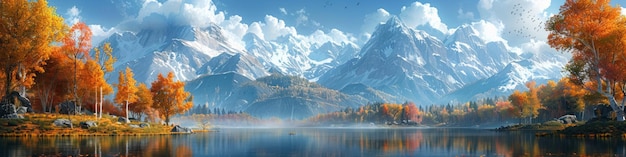 16K Ultra-Auflösung Tapeten Berge und Seen
