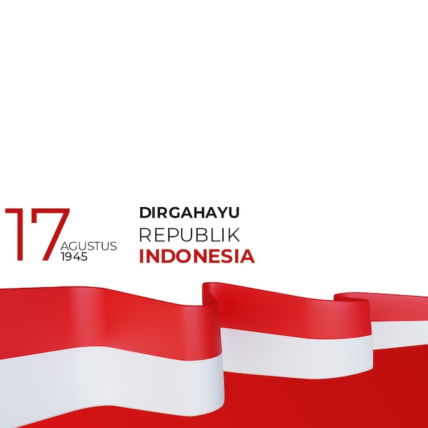 Foto 17. august 1945 glücklicher indonesischer unabhängigkeitstag dirgahayu republik indonesien 78 indonesische flagge