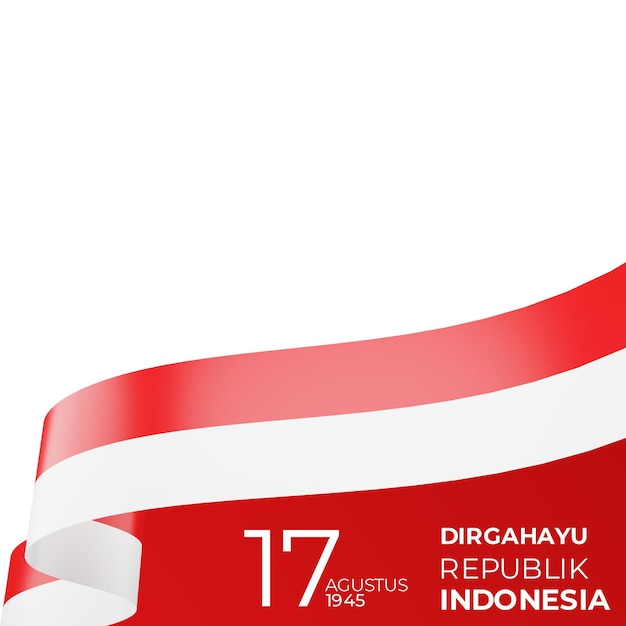 Foto 17. august 1945 glücklicher indonesischer unabhängigkeitstag dirgahayu republik indonesien 78 indonesische flagge