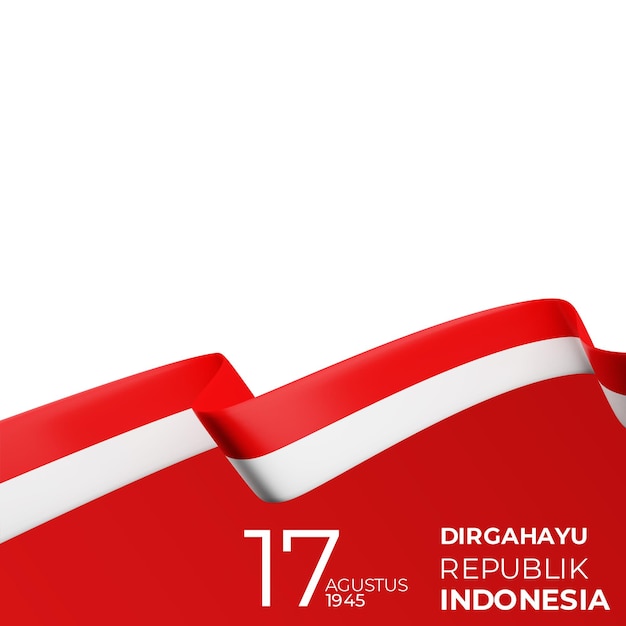 Foto 17. august 1945 glücklicher indonesischer unabhängigkeitstag dirgahayu republik indonesien 78 indonesische flagge