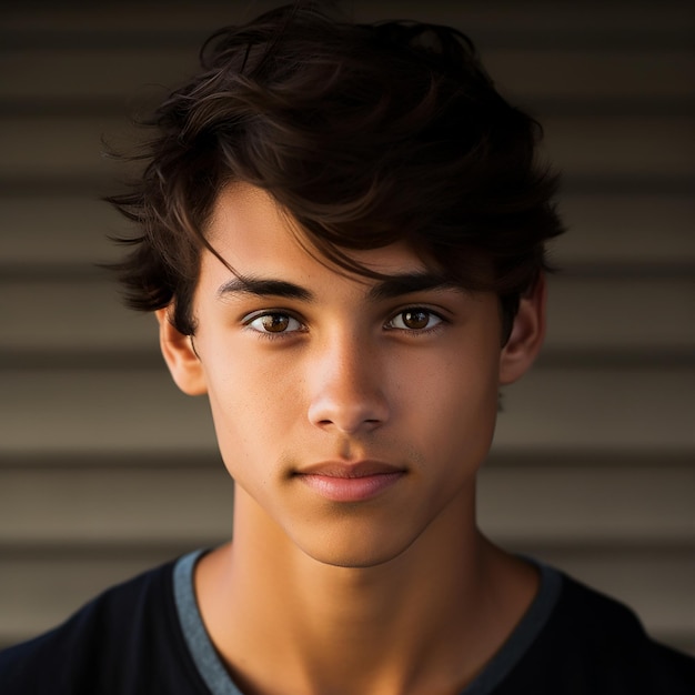 17-jähriger hispanischer Teenager mit dunklen Haaren