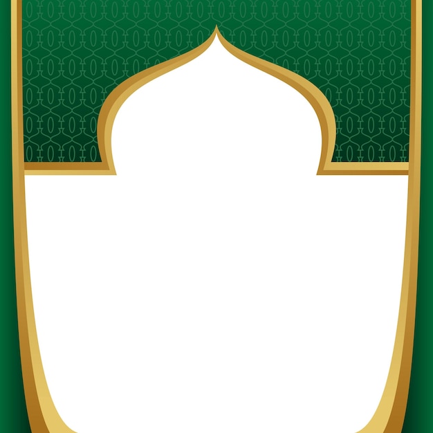 19 Februar 2025_Golden Islamische Moschee Rahmen Grenze Dekoration