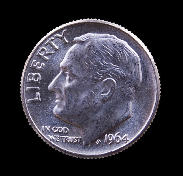 1964 silberner Roosevelt-Cent