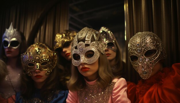 1972 Rothschild-Masken-Party-Fotoshoot für die Redaktion