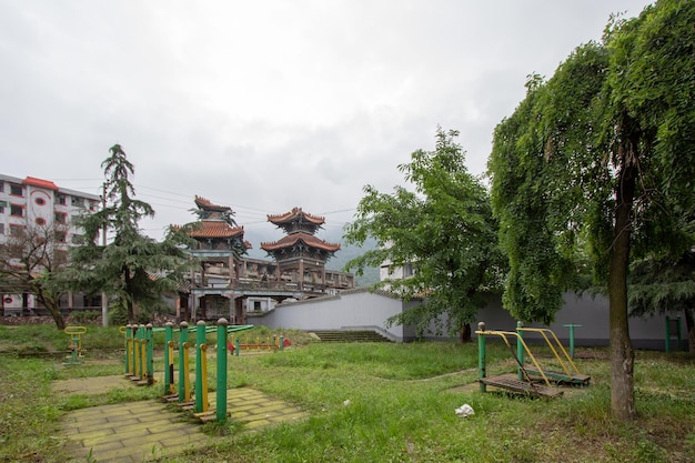 2008 Sichuan Earthquake Site Buildings nach dem großen Erdbeben in Sichuan China