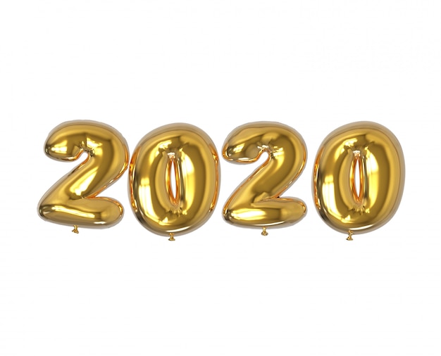 2020 goldene Ballonzahlen