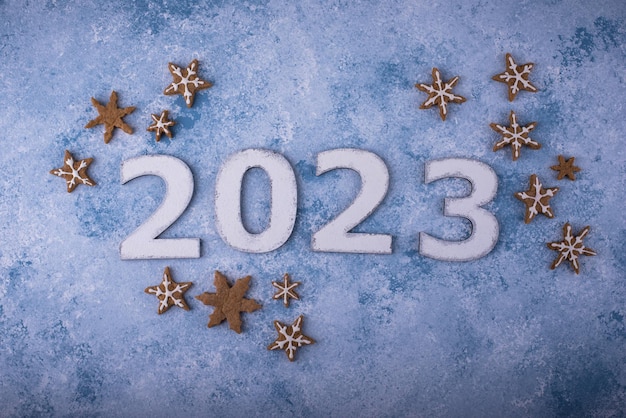 2023 ano novo e composição de natal