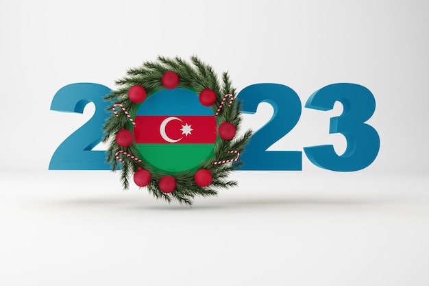 2023 Azerbaijão com coroa de flores