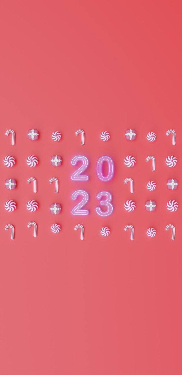 Foto 2023 feliz año nuevo diseño de diseño de volante de banner de renderizado 3d