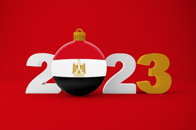 2023 Jahr mit Ägypten Ornament