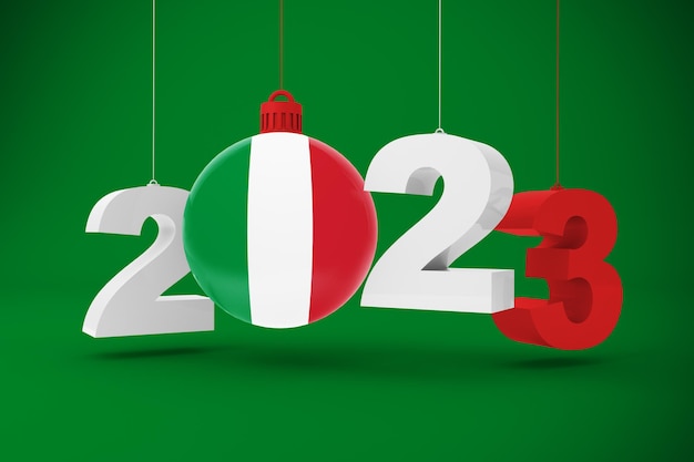 2023 Jahr und Italien Ornament