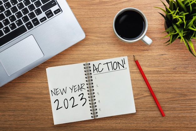 2023 Resolución de feliz año nuevo Lista de objetivos y establecimiento de planes