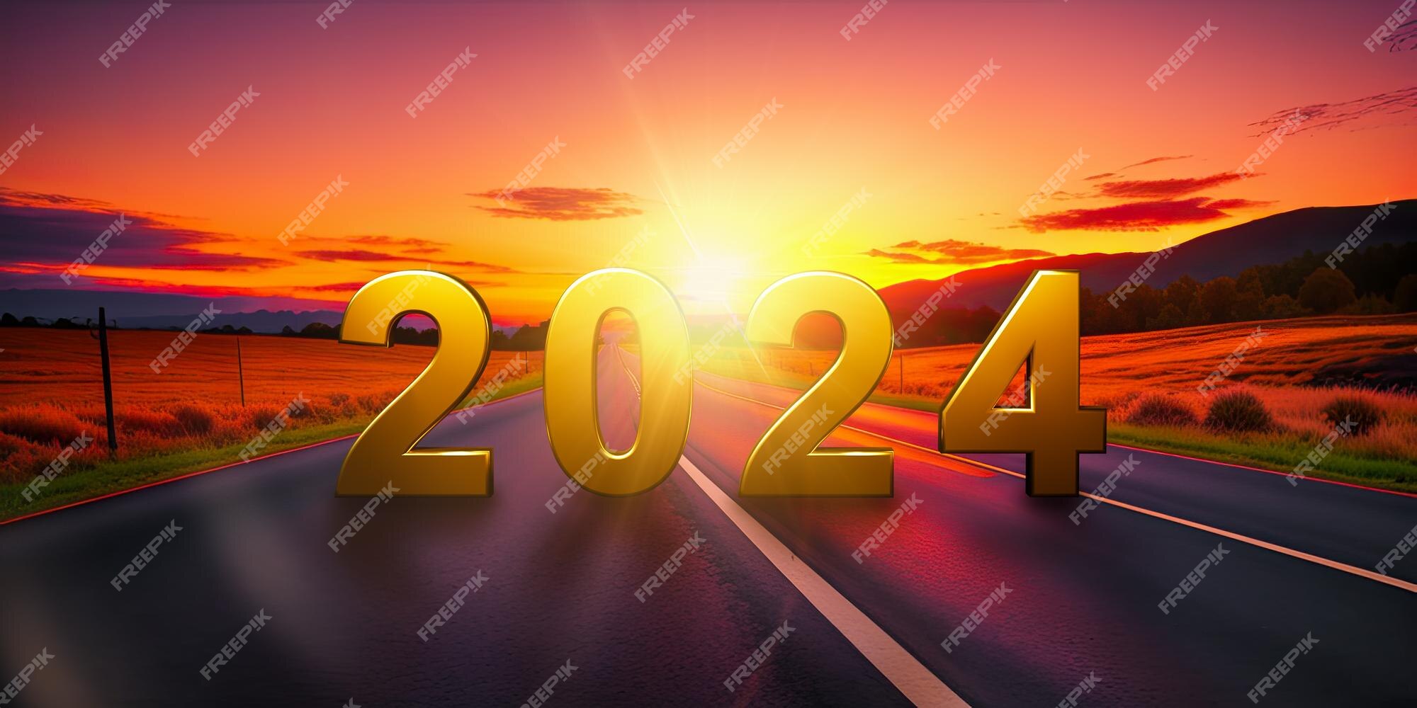 Ano Novo 2023 Ou Comece O Jogo Concept.word 2023 Palavras E Estratégia  Escritas Na Estrada Do Asfalto No Conceito Do Pôr-do-sol De Objetivos E  Desafios Ou Na Oportunidade De Negócio Do Sucesso