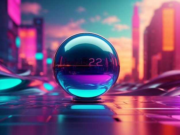 2024 Futuristic Web3 Cores de fundo CGI de ponta