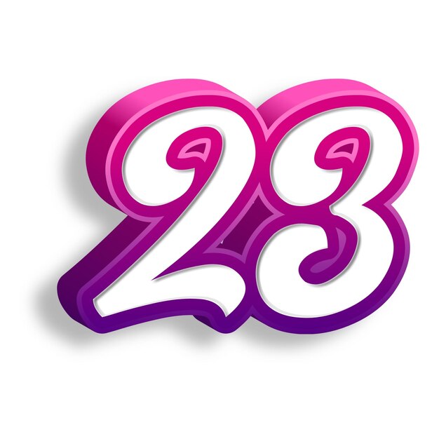 Zahl 23 bilder kostenloser download auf freepik