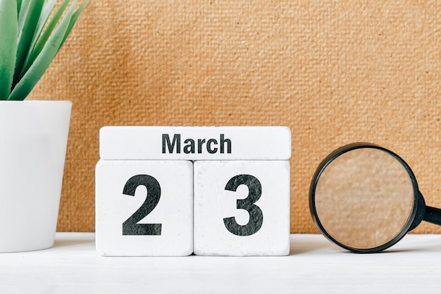 23 vigésimo terceiro dia de março no calendário