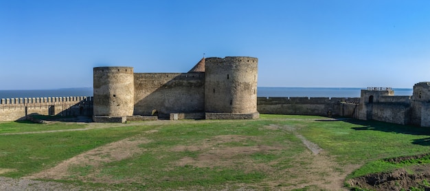 24.04.2021. Bilhorod-Dnistrovskyi oder Akkerman Festung, Region Odessa, Ukraine, an einem sonnigen Frühlingsmorgen