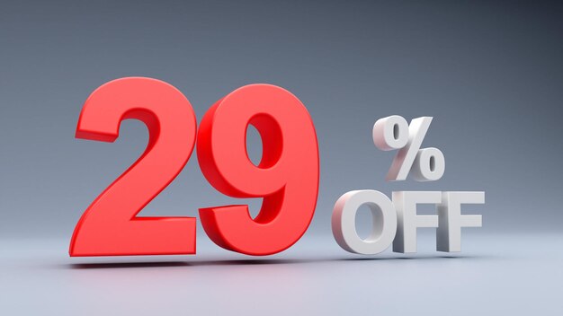 29 % Rabatt auf Text in 3D-Rot, 29 % Rabatt auf 3D-Text, 29 % Rabatt auf 3D-Text, 29 % Rabatt auf Text im Angebot