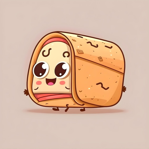 2D-Ikonillustration eines Tacos