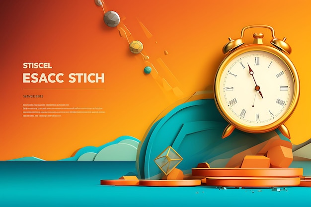 2D-Vektor-Banner-Rechteck für Social-Media-Cover-Anzeigen mit kreativer Design-Element-Illustration