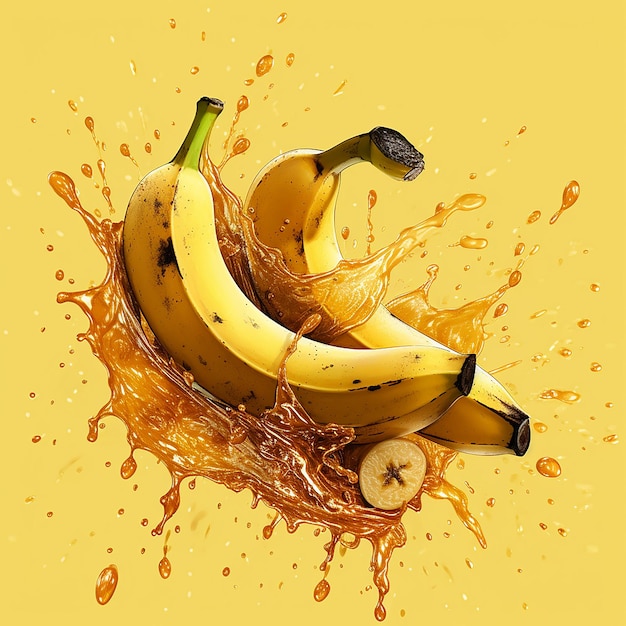 3 Banana drenada com batido de banana