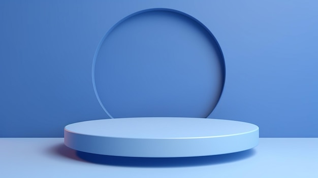 3 d renderización abstracta mínimo geométrico podio mínimo de fondo