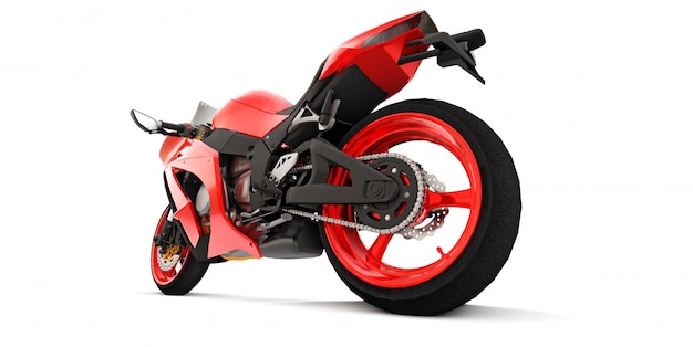 Foto 3 d vermelho super esportes moto