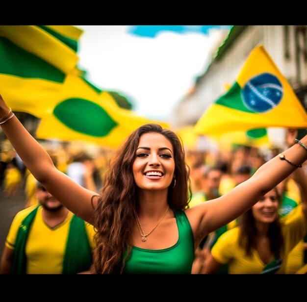 3. Flagge Unabhängigkeit von Brasilien 7. September