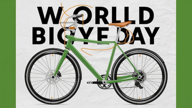 Foto el 3 de junio es el día mundial de la bicicleta.
