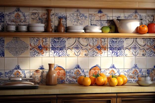 Foto 32 impresionantes diseños de cerámica para azulejos de cocina y baño