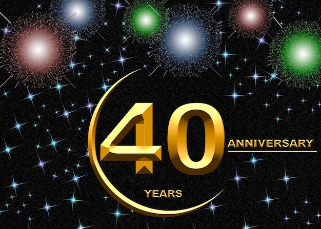 32 números de aniversário em um cartaz ou cartão de fundo festivo