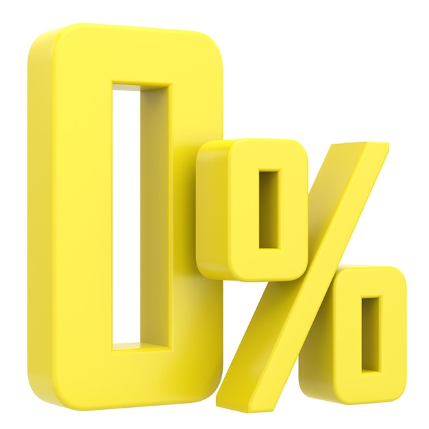 3D 0 Null-Prozent-Rate 3D-Darstellung