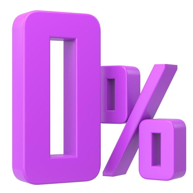 3D 0 Null-Prozent-Rate 3D-Darstellung