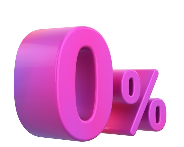 3D 0 Null-Prozent-Rate 3D-Darstellung