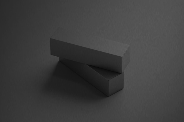 3D-Abbildung Isolierte Verpackungsboxen-Mockup