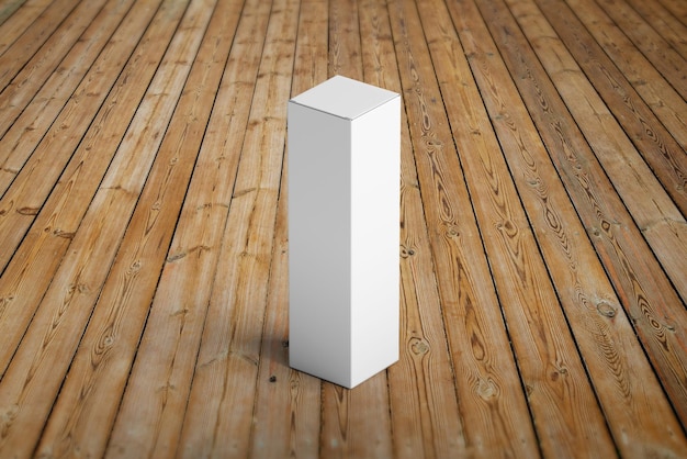 3D-Abbildung Isolierter Verpackungsbox-Mockup