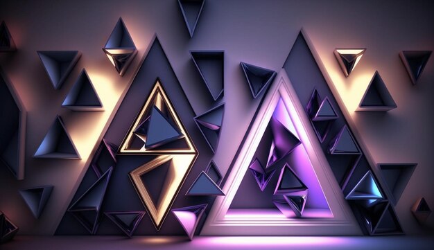 3d abstracto y fondo