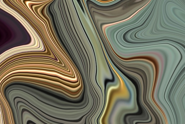 3d abstrakte bunte Marmortapete fraktale Harz Geode funktionale Kunst wie Aquarell