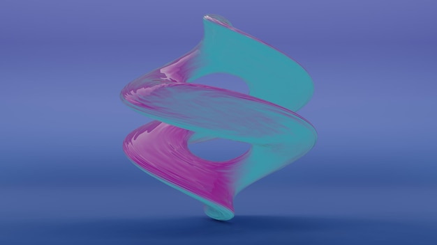 3D-abstrakte holographische Wirbel eine visuell auffallende und dynamische Darstellung von Bewegung und Flüssigkeit Ideal für Themen im Zusammenhang mit digitaler Kunst Bewegungsgrafik futuristisches Design