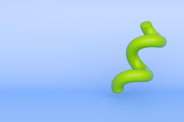 3D-abstrakte Spirale Hochwertiges isoliertes Rendern